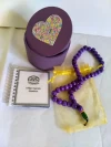 Japa Mala 45 cuentas Códigos Sagrados en madera, cajita artesanal - manual miniatura-