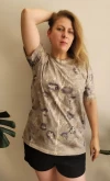 Remera Magnolia Ecoprint 4.2