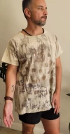 Remera Magnolia Ecoprint 5.2