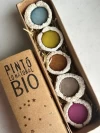 Kit bio acuarelas naturales y contenedor sustentable