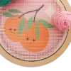 KIT PARA BORDAR EN CAÑAMAZO CON BASTIDOR - FRUTAS