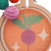 KIT PARA BORDAR EN CAÑAMAZO CON BASTIDOR - VERDURAS