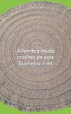Alfombra tejida crochet en yute