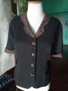 BLAZER COMBINADO ANIMAL PRINT