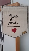 Banderin Bordado You+Me