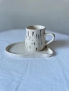 Taza en bandeja