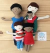 Muñecos Familia Mama   Papa y bebe