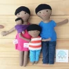Muñecos Familia Mama   Papa y bebe