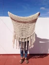 Manta Para Sillon  Pie De Cama Tejido A Mano Dis