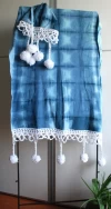 Manta Para Sillon  Pie De Cama  teñido Shibori I