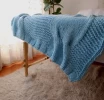 Manta Para Sillon  Pie De Cama  Tejido A Mano  T