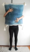 Almohadón Gigante Para Piso Teñido Shibori Japones HAND MADE