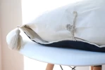 Almohadon Decorativo Mandala Aplique Tejido a mano.